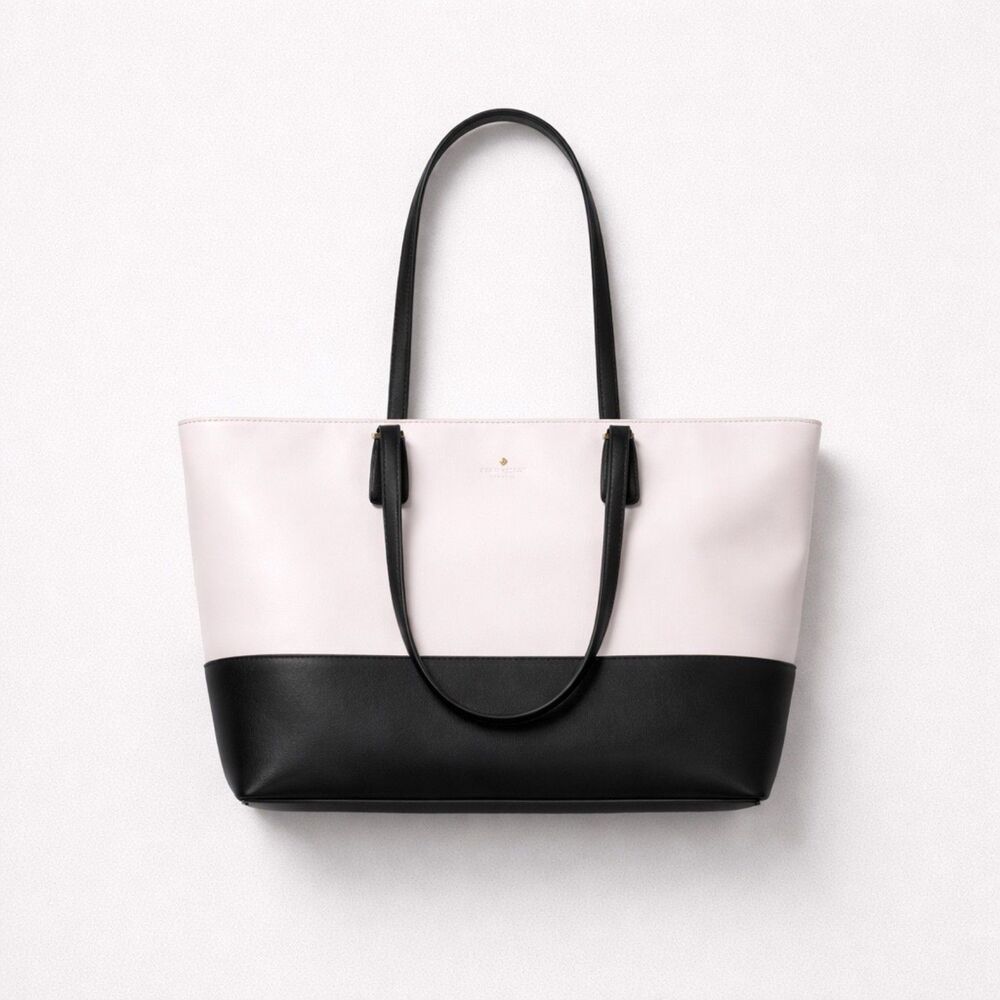 KATE SPADE Black/ white Tote Bag